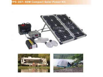 Kit d'éclairage solaire compact 40W