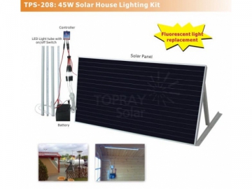 Kit d'éclairage solaire domestique 45W