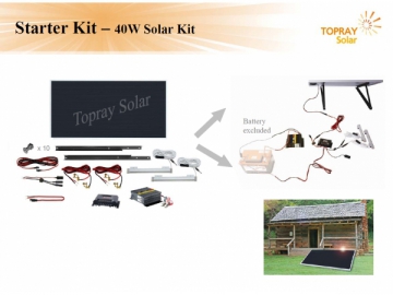 Kit d'éclairage solaire extensible