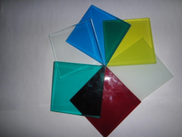 Verre feuilleté couleur