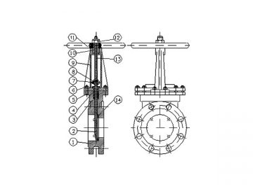 Robinet-vanne à guillotine SHC-1H