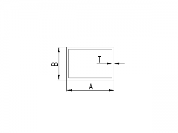 Extrusion d’aluminium en tube carré