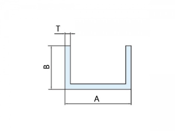 Canal en aluminium extrudé