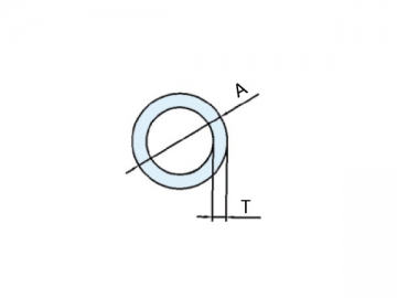 Tube rond en aluminium extrudé