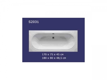 Baignoire hydromassante-S2031